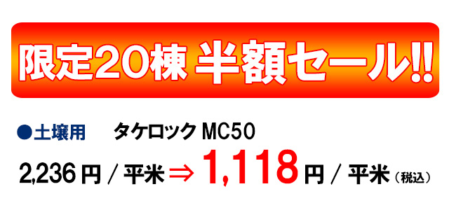 限定20棟 シロアリ駆除特別料金